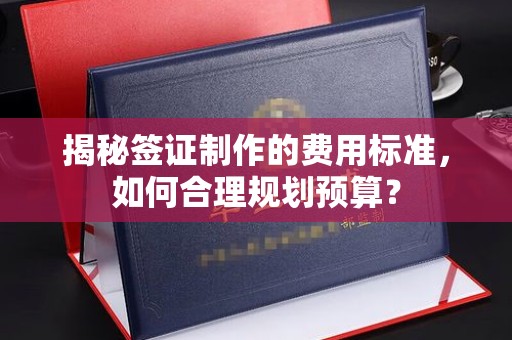 鼓楼揭秘签证制作的费用标准，如何合理规划预算？