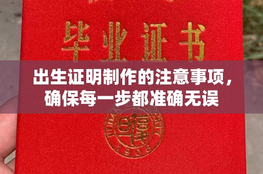 鼓楼出生证明制作的注意事项，确保每一步都准确无误