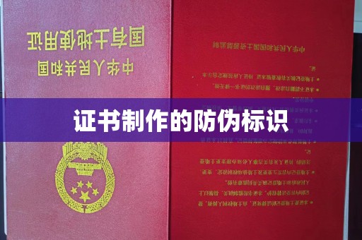 鼓楼证书制作的防伪标识