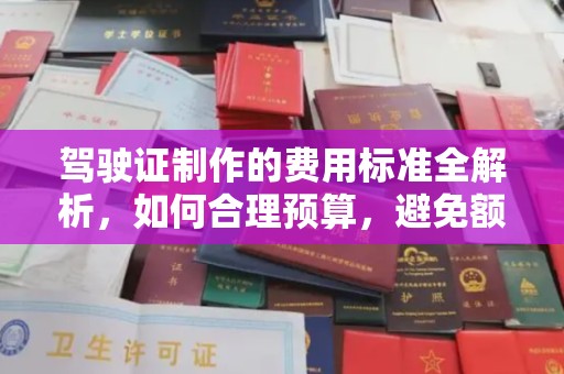 鼓楼驾驶证制作的费用标准全解析，如何合理预算，避免额外支出